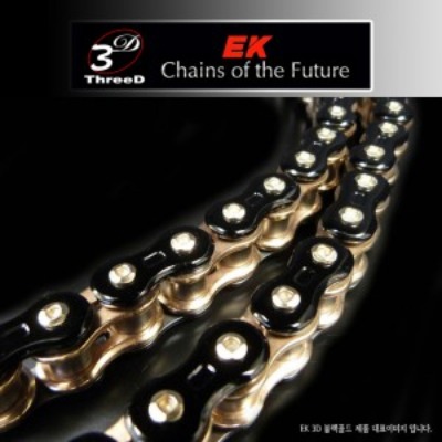 Enuma Chain EK체인 530 Quadra-X2-Ring 3D 체인 530Z-124L-블랙골드